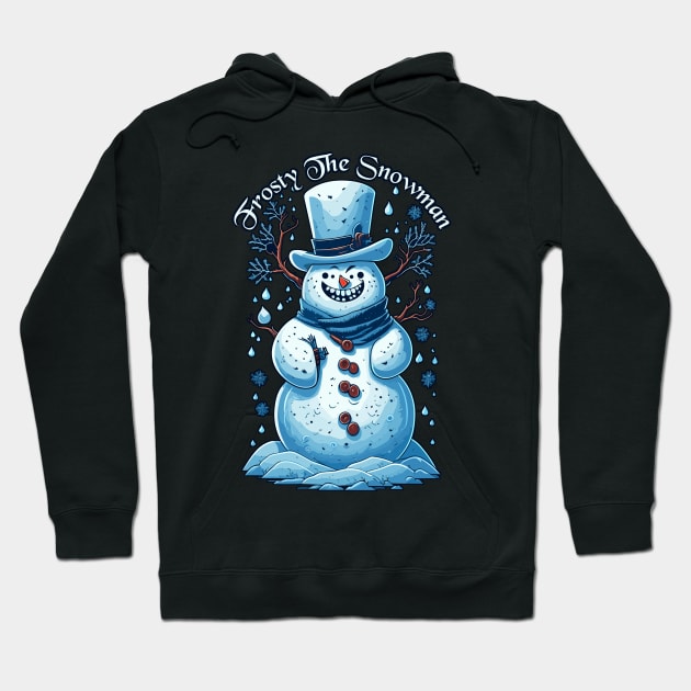 Frosty The Snowman Cute Hoodie by Migite Art